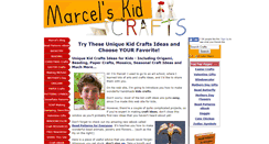 Desktop Screenshot of marcels-kid-crafts.com