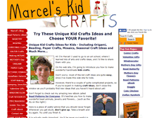 Tablet Screenshot of marcels-kid-crafts.com